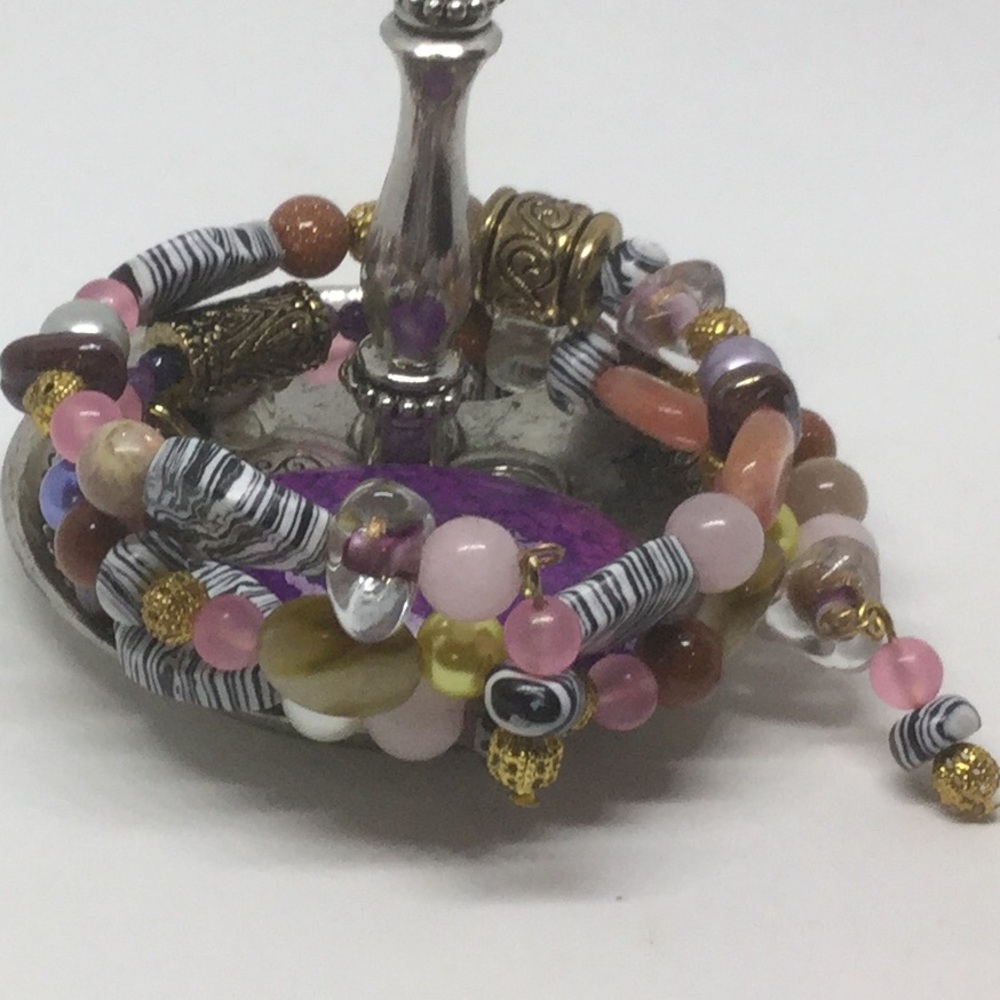 Multi layer memory wire bracelet - Picture 2 of 8